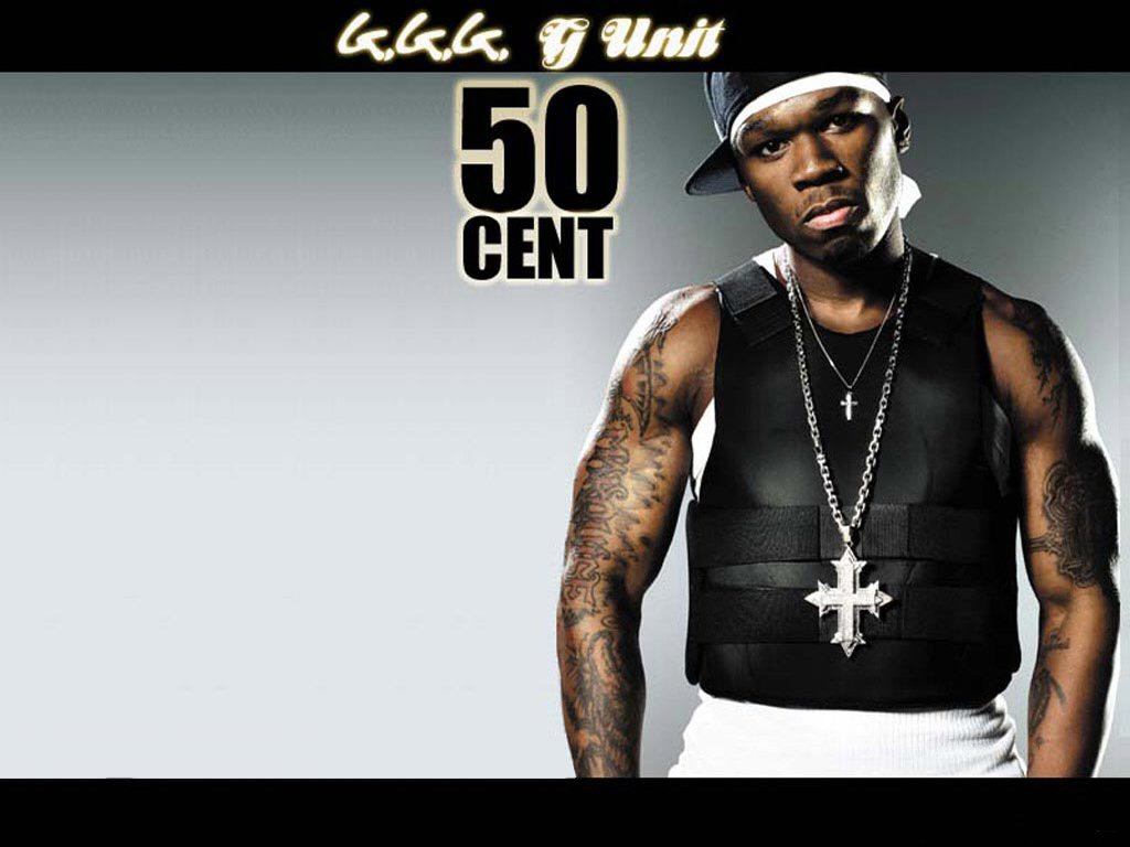 50 cent black and white